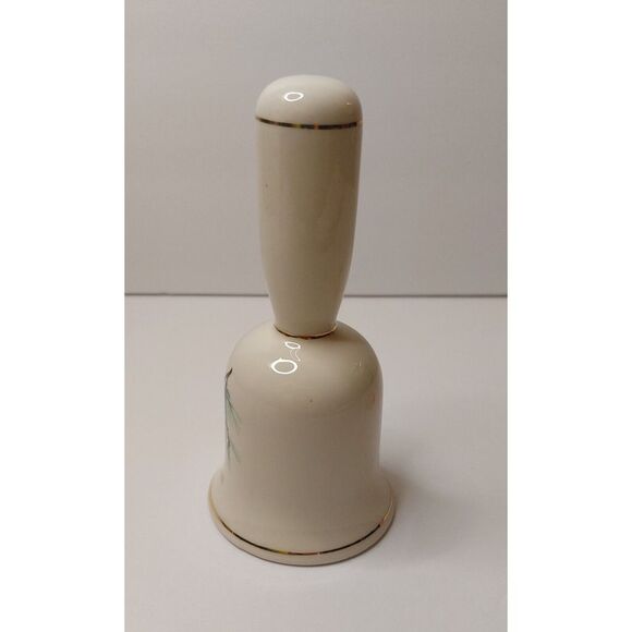 PORCELAIN BELL "CARDINAL IN THE PINES" Vintage 1985 JASCO Christmas #32B5 - Picture 4 of 8